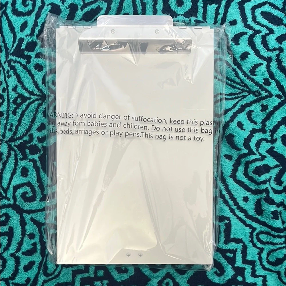 Sleek Silver Metal Clipboard with 2 compartments